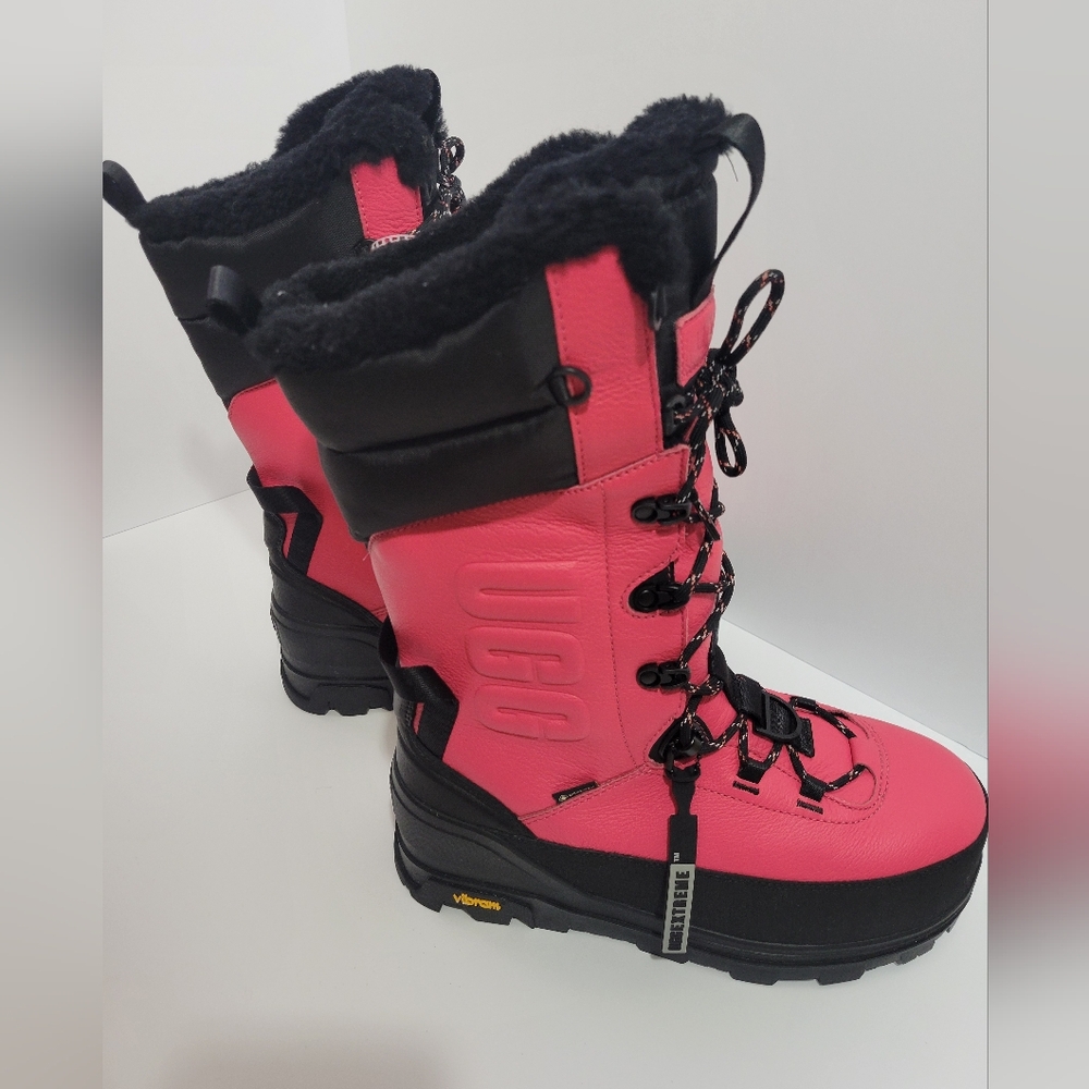 UGG Shasta TALL Gore-TEX Leather Boot Size 9 W/8 M Pink Glow